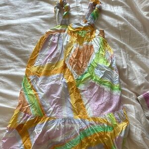 Zara Multicolor Kids Dress with Straps